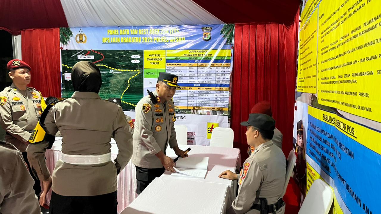 Kapolres Mesuji Tinjau Pos PAM dan Pos YAN, Siap Kawal Libur Nataru 