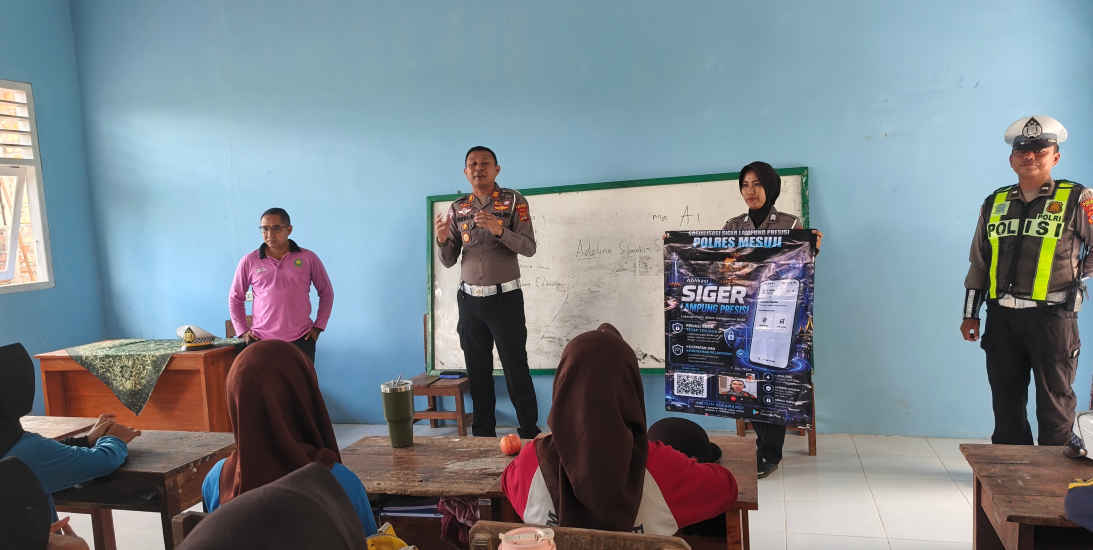 Polres Mesuji Dorong Pelajar Melek Layanan Digital Lewat Aplikasi Siger Lampung Presisi