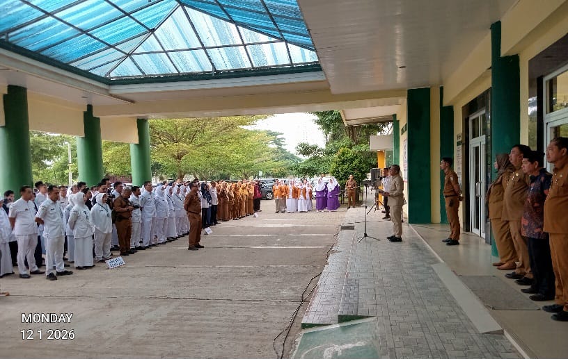 Pimpin Apel Pagi, Bupati Pringsewu Tegaskan Pentingnya Kedispilinan dan Kualitas Layanan di RSUD