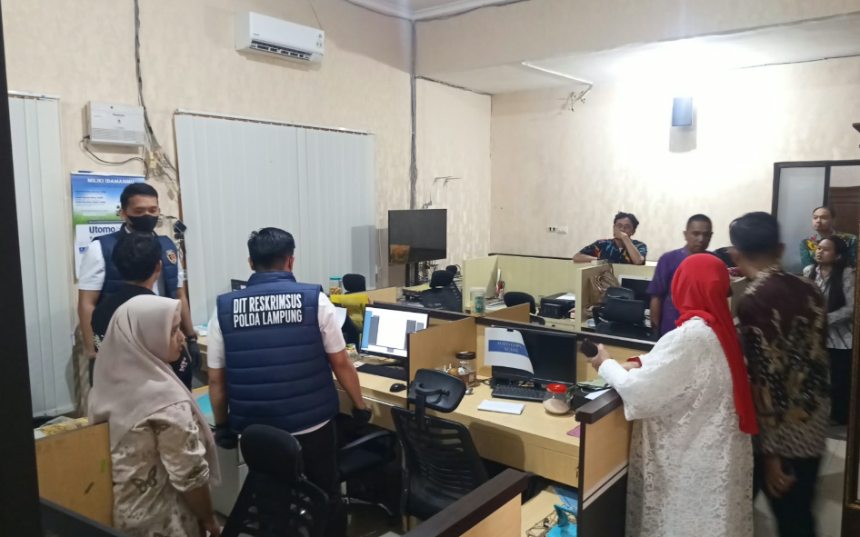 Kasus Honorer Fiktif Bergulir, Polda Lampung Geledah Kantor BKPSDM Kota Metro