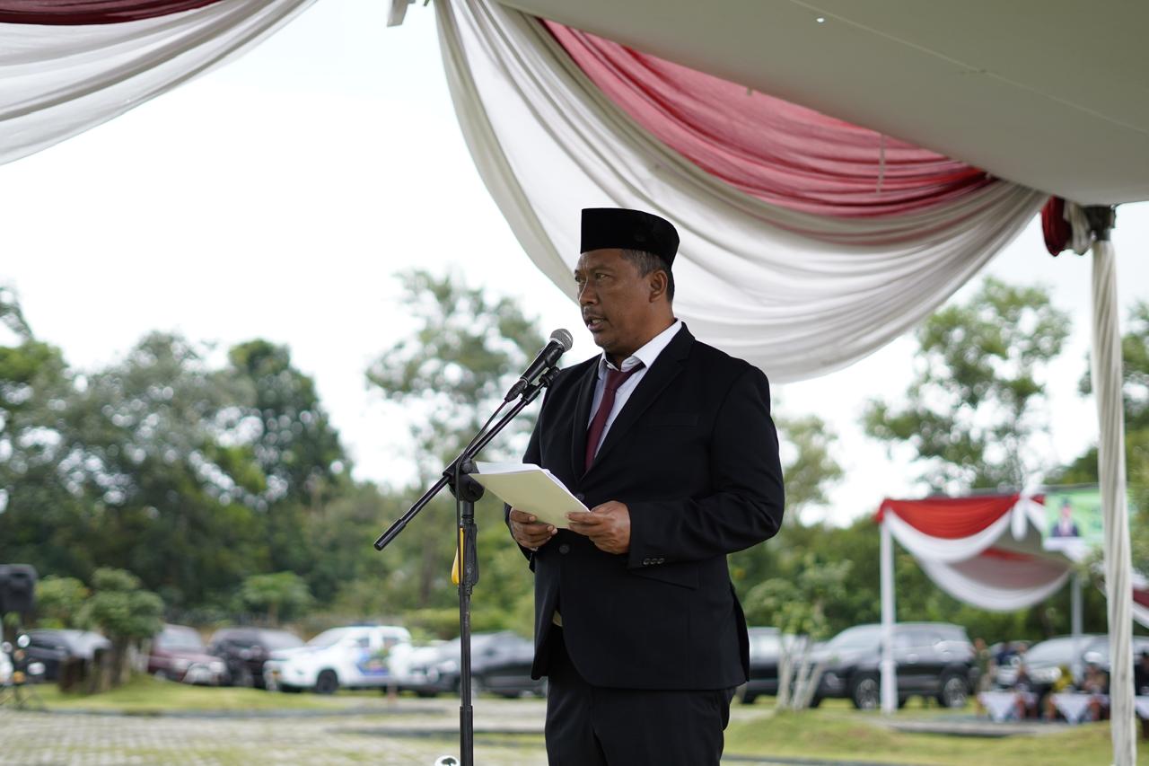 Plt Bupati I Komang Koheri Pimpin Upacara HAB ke-80 Kemenag RI di Lampung Tengah