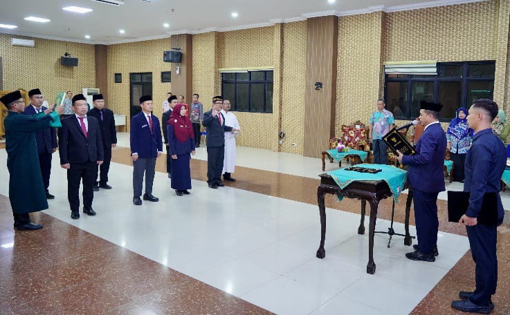 Pelantikan 7 Pejabat di Pringsewu, Bupati Ingatkan Bahaya KKN dan Pentingnya Integritas
