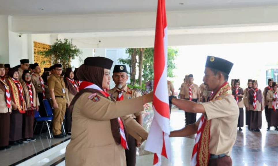 50 Anggota Pramuka Pringsewu Berangkat ke Jambore Nasional XII 2026 di Cibubur