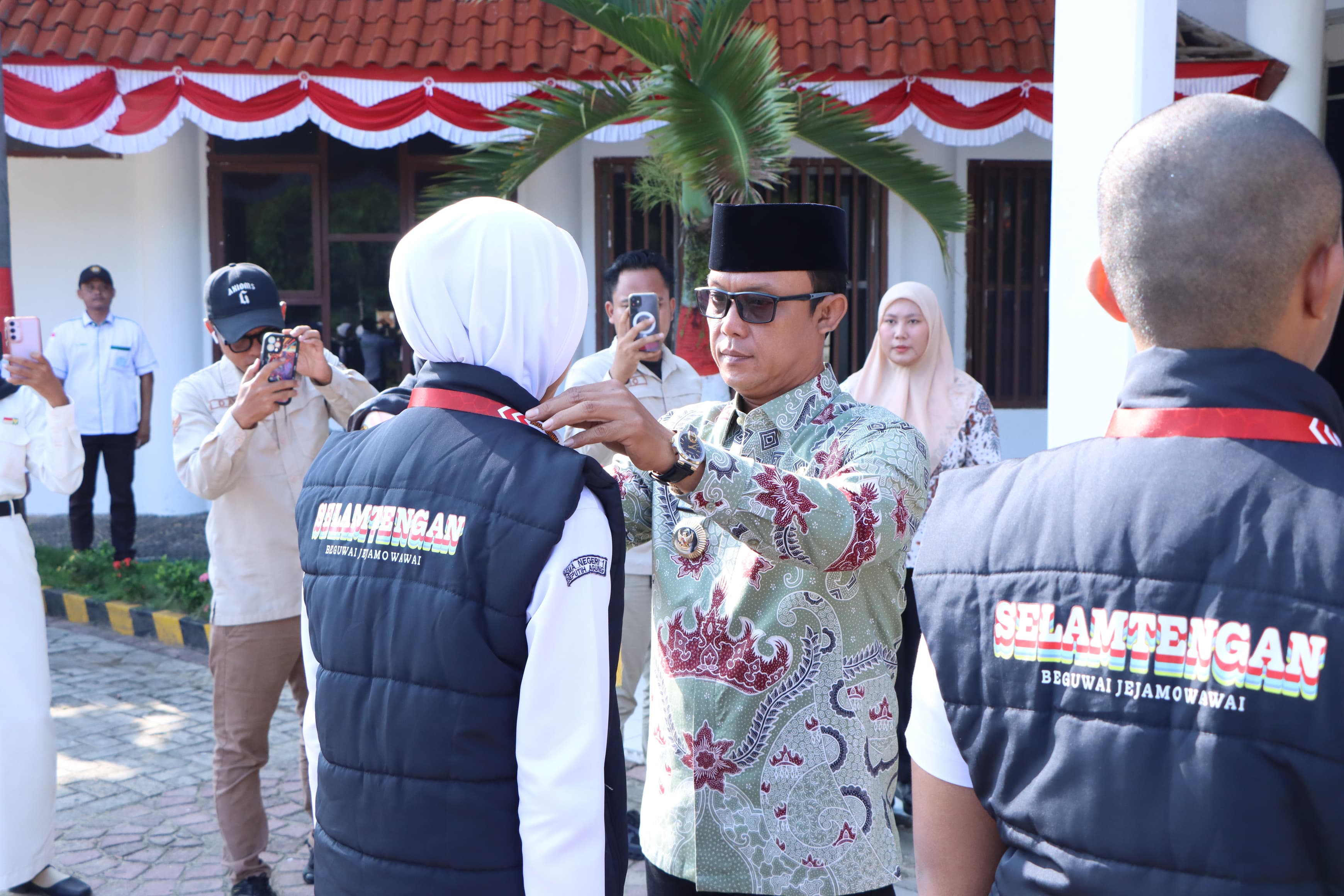 Bupati Ardito Wijaya Sambut dan Apresiasi Calon Paskibraka Lampung Tengah 2025