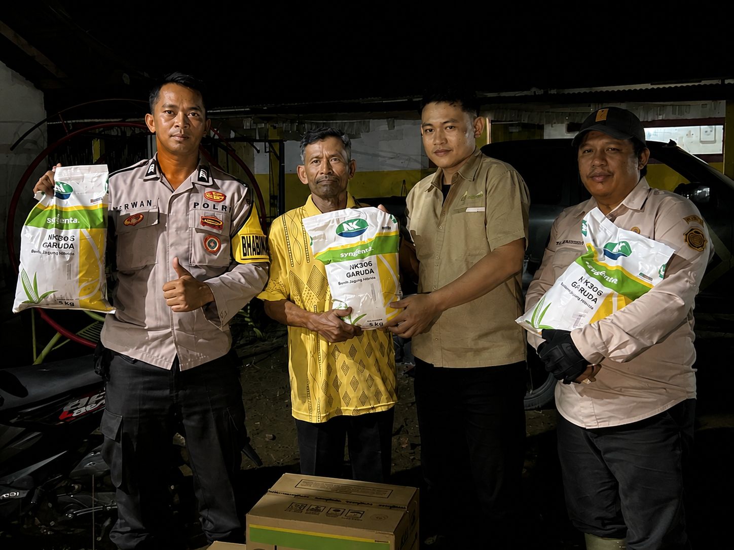 Polres Mesuji Pastikan Penyaluran Bibit Jagung Berjalan Aman dan Tepat Sasaran