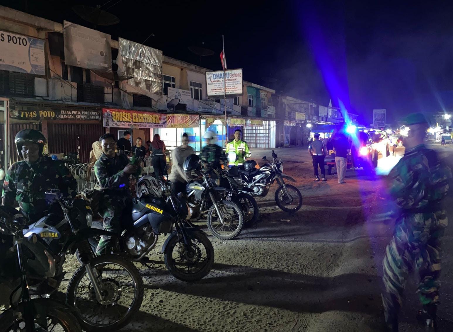 Tingkatkan Keamanan, Polres Mesuji, TNI, dan Satpol PP Gelar Patroli Gabungan di Wilayah Mesuji