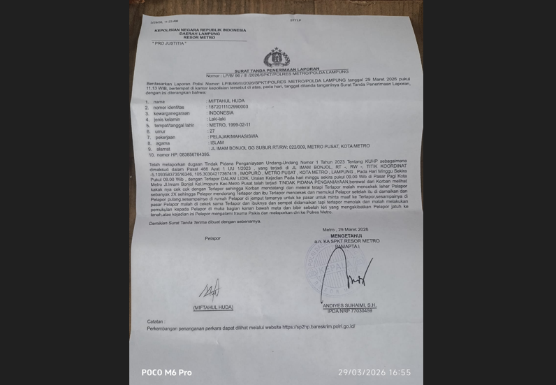 Kasus Penganiayaan Pedagang di Pasar Kopindo, Pelaku Diduga Kerap Resahkan Warga