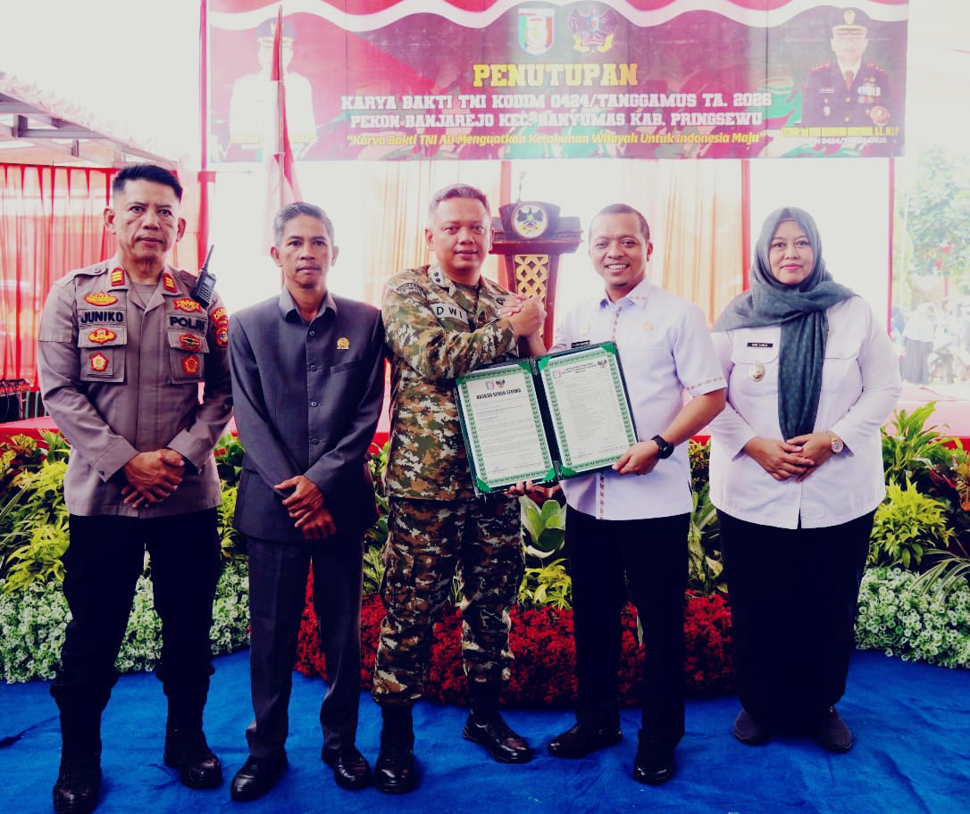  Penutupan Karya Bakti TNI di Pringsewu, Bupati Tekankan Pentingnya Menjaga Hasil Pembangunan