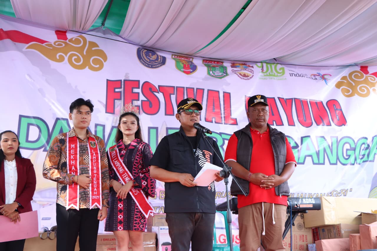 Festival Dayung Danau Tirta Gangga 2025 Dibuka Bupati dan Wakil Bupati Lamteng