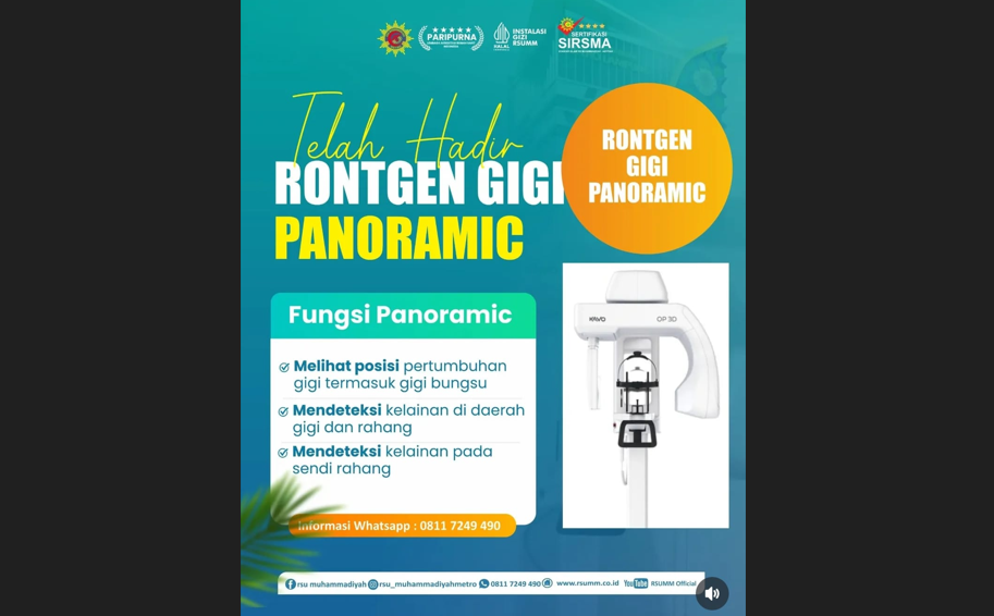 Radiologi Modern di RS Muhammadiyah Metro, Unggulkan Rontgen Gigi Panoramic