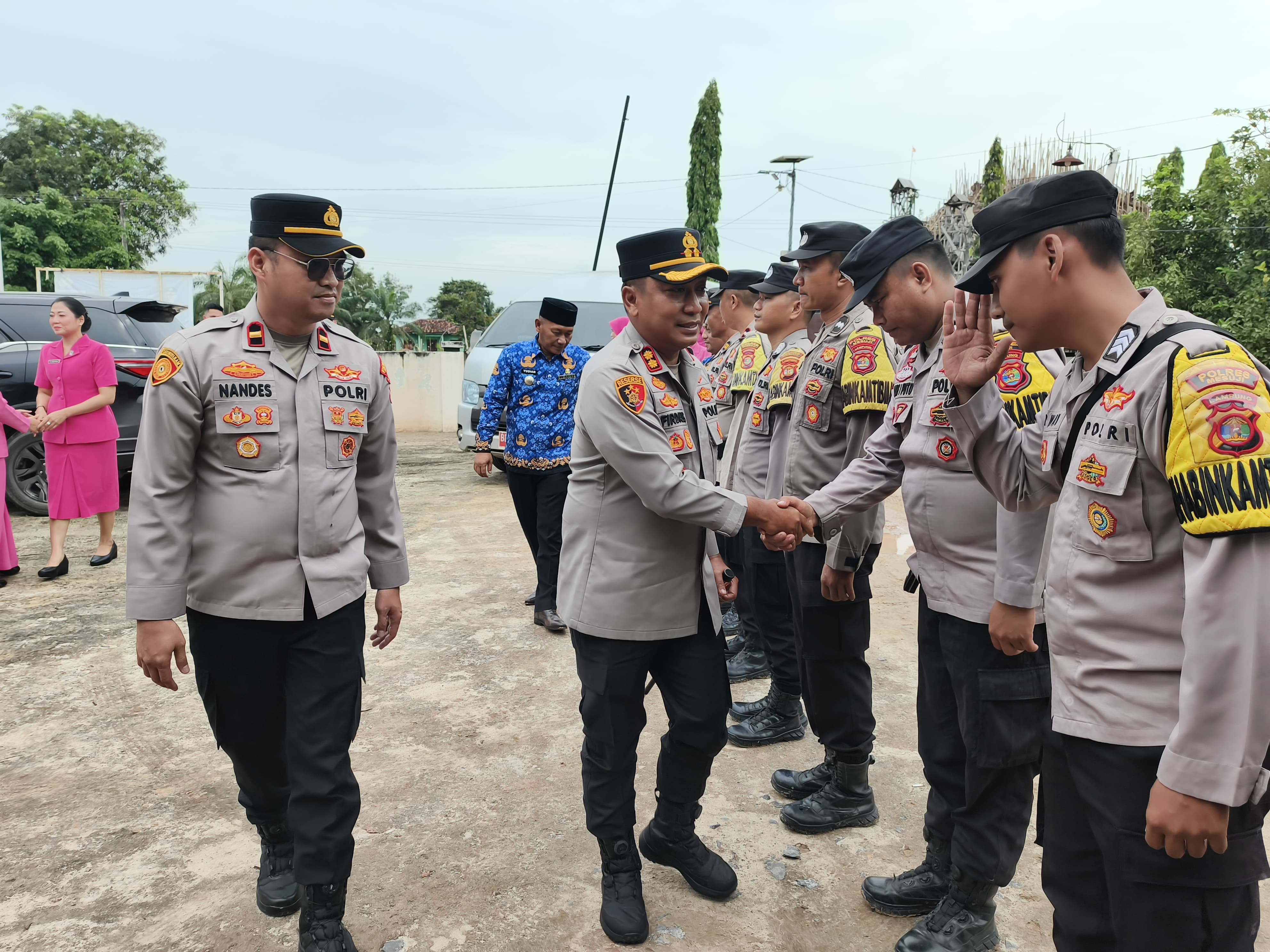 Perkuat Pelayanan Masyarakat, Kapolres Mesuji Kunker ke Mapolsek Mesuji Timur