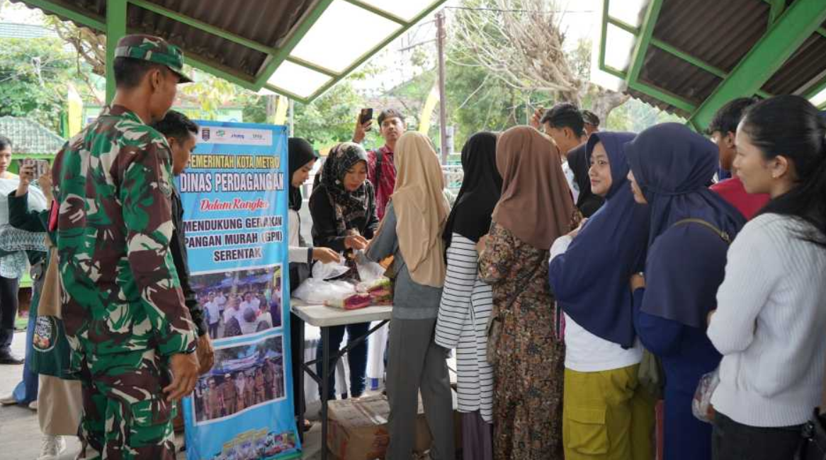  Tekan Inflasi, Pemkot Metro Gelar Gerakan Pangan Murah Serentak Nasional