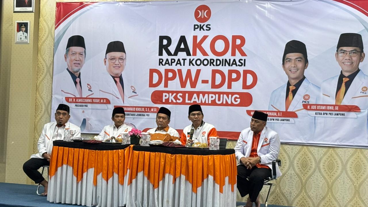 Rakor DPW–DPD PKS Se-Lampung Perkuat Penyelarasan Program dan Kolektivitas Intelektual
