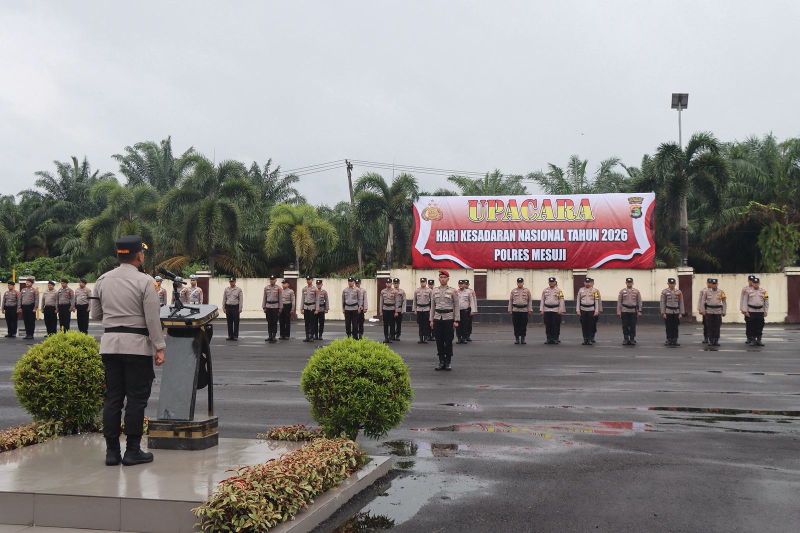 Kapolres Mesuji Tekankan Disiplin dan Toleransi dalam Upacara Hari Kesadaran Nasional