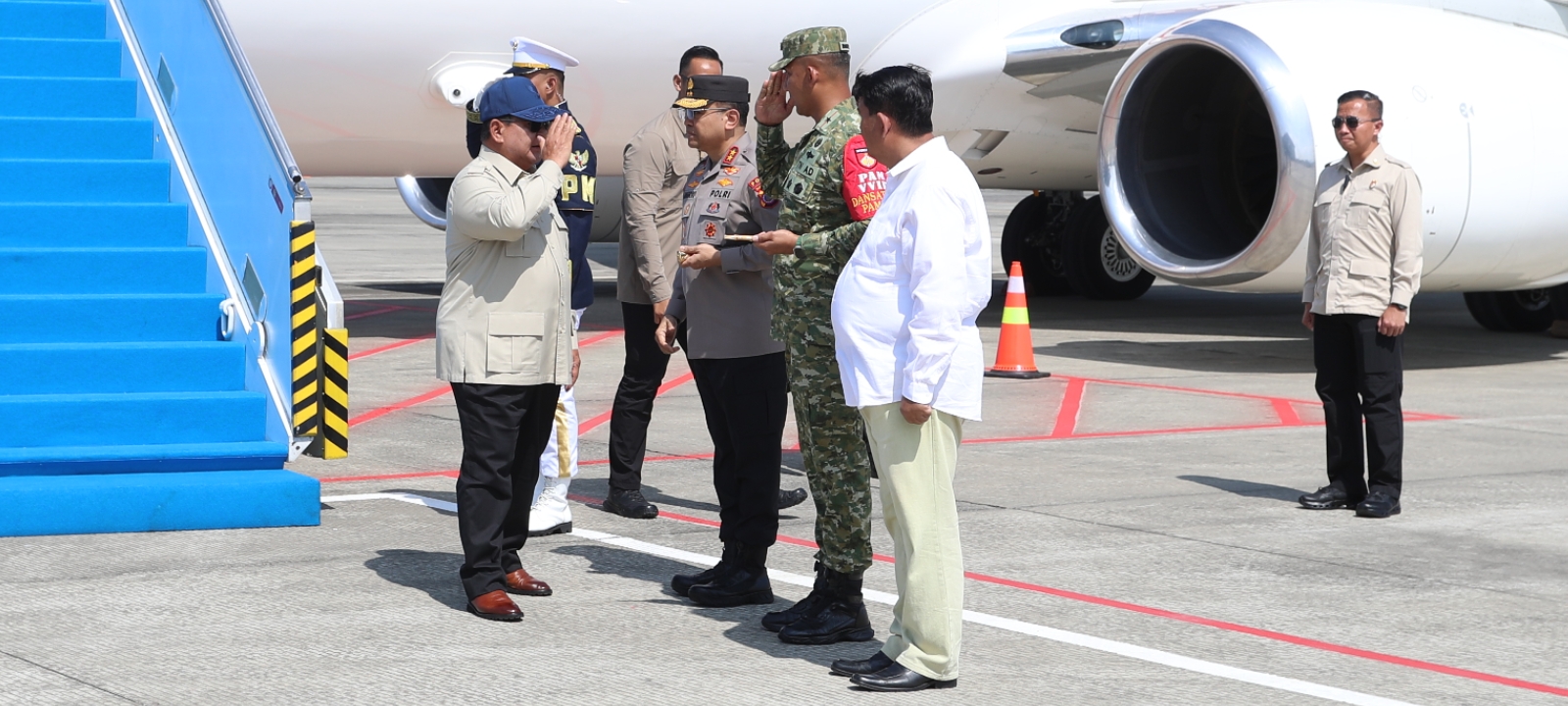 Danrem 072/Pamungkas Sambut Kedatangan Presiden Prabowo di YIA