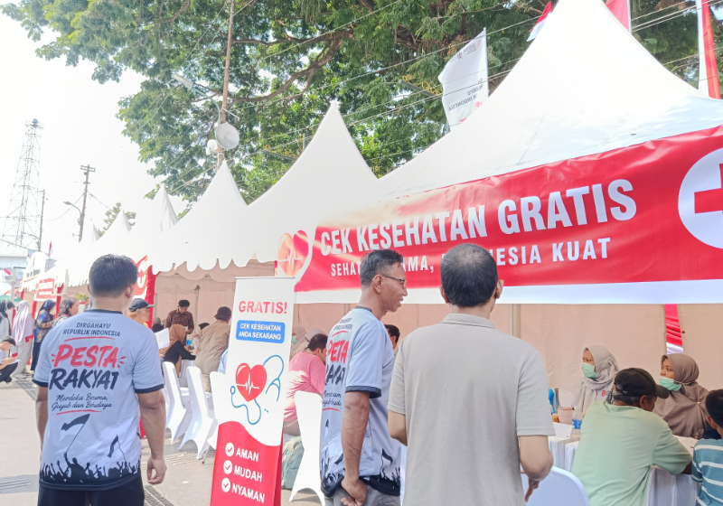Cek Kesehatan Gratis Meriahkan Pesta Rakyat HUT ke-81 RI di Titik Nol Kilometer Yogyakarta