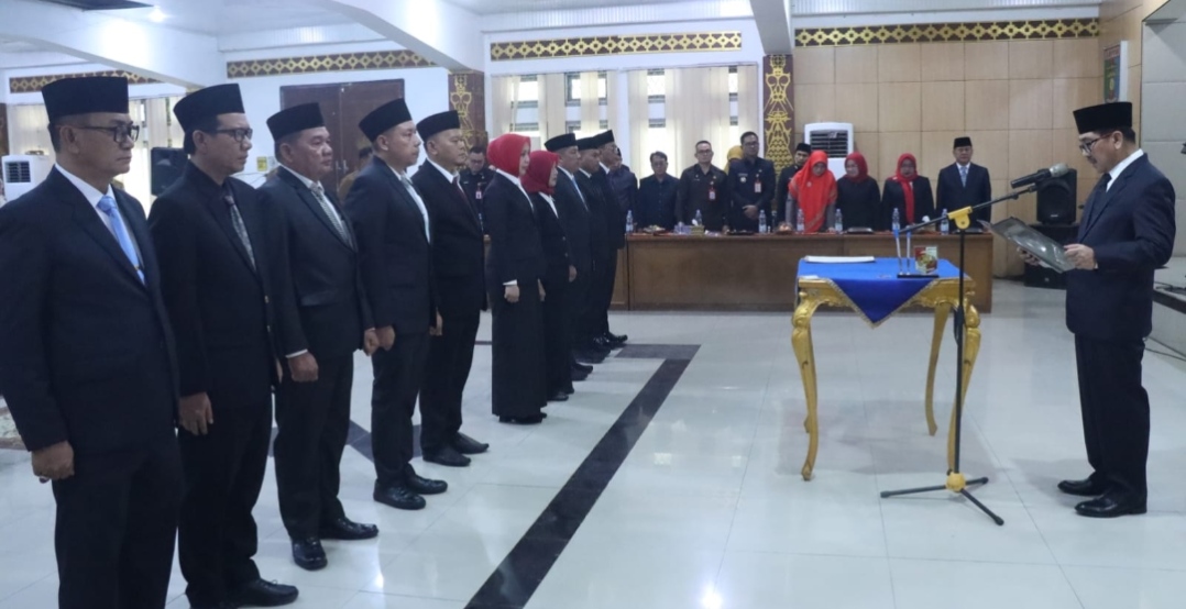 10 Pejabat Eselon II di Pemkab Lampung Utara Resmi Dilantik