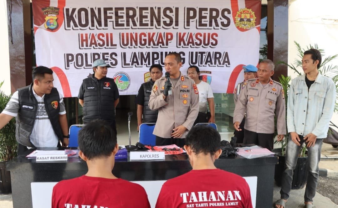 Sindikat Pencurian Kendaraan dan Rumah di Lampung Utara Terungkap