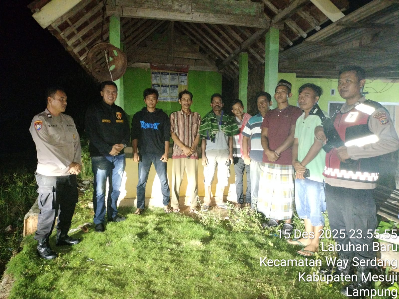 Sinergitas Polri-Masyarakat Makin Erat, Kapolsek Way Serdang Lakukan Sambang Desa