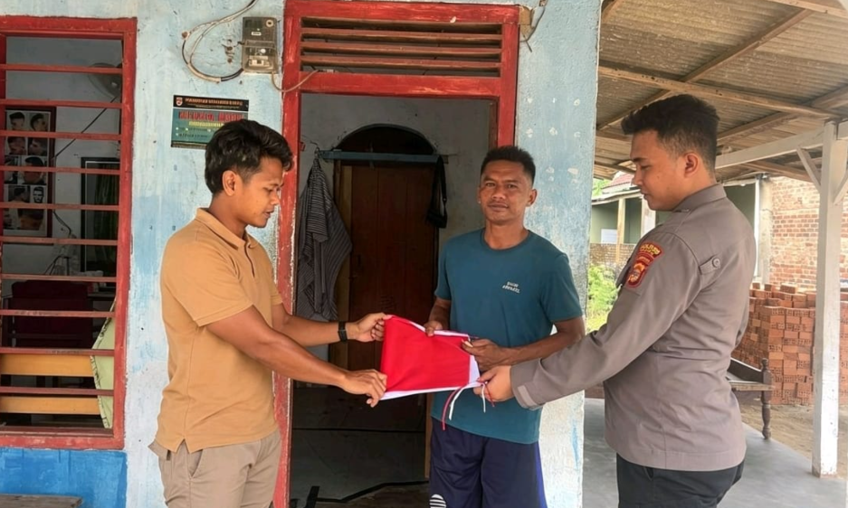Jelang HUT RI ke-81, Polres Mesuji Serentak Sosialisasikan Pemasangan Bendera Merah Putih
