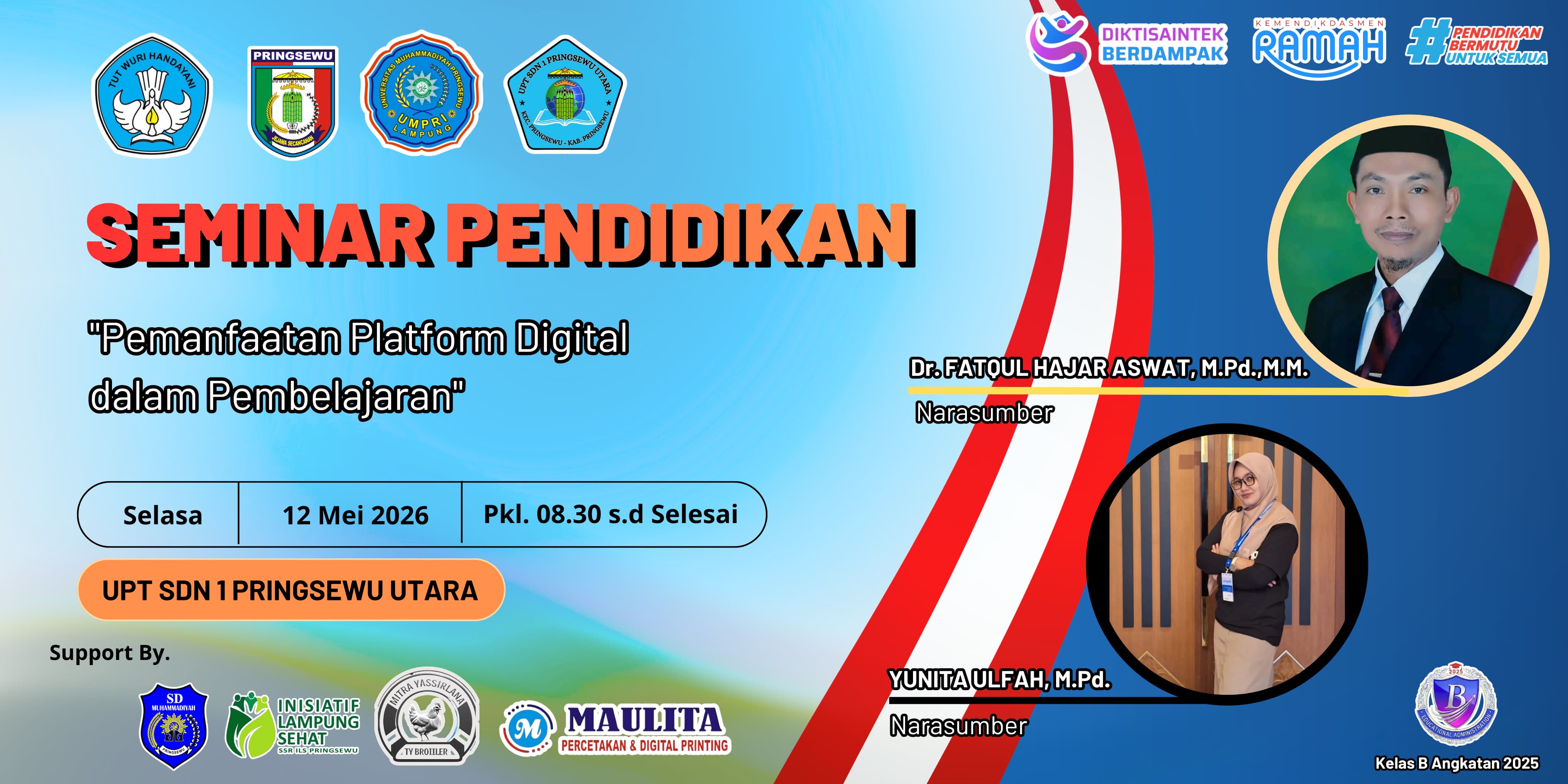 Tingkatkan Literasi Digital Guru, Mahasiswa Pascasarjana UMPRI Gelar Seminar Pendidikan 