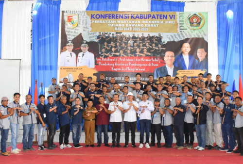 Dedi Priyono Kembali Pimpin PWI Tubaba Periode 2025–2028