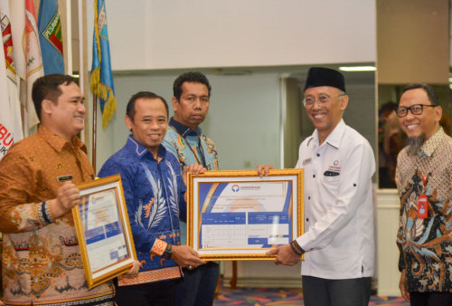 Komitmen Benahi Layanan, BPN Mesuji Raih Piagam Penghargaan Opini Ombudsman RI Predikat Baik