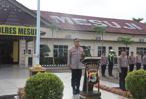  Apel Perdana 2026, Kapolres Mesuji Tegaskan Peningkatan Pelayanan Masyarakat