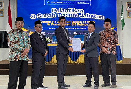 Pelantikan Pejabat UM Metro, PWM Tekankan Komitmen dan Integritas dalam Periodesasi