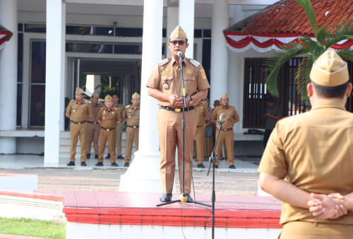  Bupati Ardito Wijaya Pimpin Apel Mingguan, Ajak ASN Lampung Tengah Tingkatkan Kerja Sama Tim