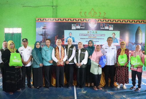 Peringatan HKG PKK ke-54 dan HUT Lampung ke-62, Bakti Sosial Serentak Digelar di Lampung Tengah