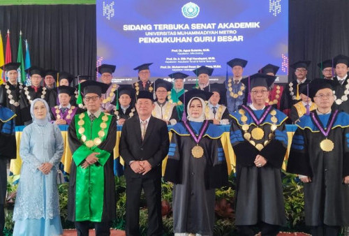 Tiga Guru Besar UM Metro Resmi Dikukuhkan