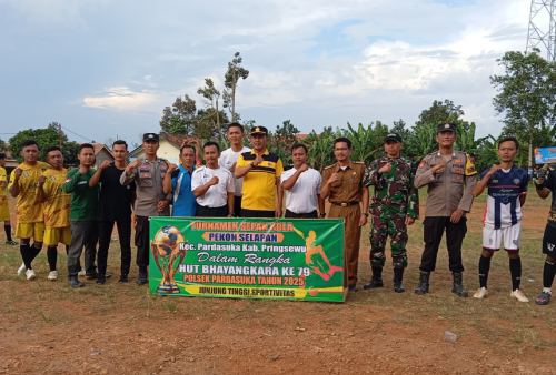 Polsek Pardasuka Buka Turnamen Sepak Bola Antar Klub se-Kecamatan