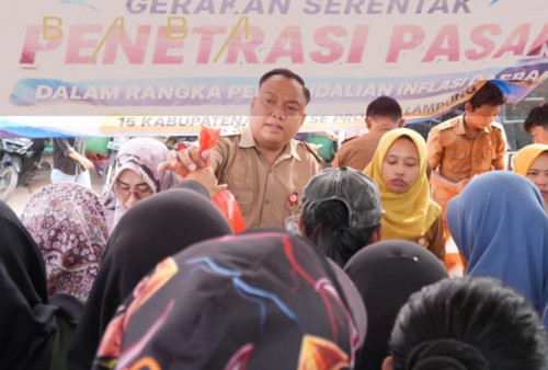 Pengendalian Inflasi di Tubaba Berjalan Efektif, Warga Padati Pasar Murah Sejak Pagi