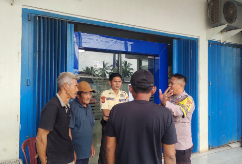 Bhabinkamtibmas Mesuji Timur Beri Pembinaan Satpam BRI, Dorong Keamanan Perbankan