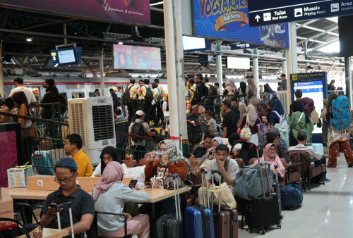 Puncak Arus Balik Long Weekend, Hampir 57 Ribu Penumpang Padati Stasiun Yogyakarta