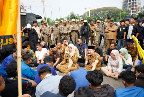 Temui Massa PMII, Wagub Jihan Tegaskan Pemprov Lampung Siap Kawal Tujuh Tuntutan