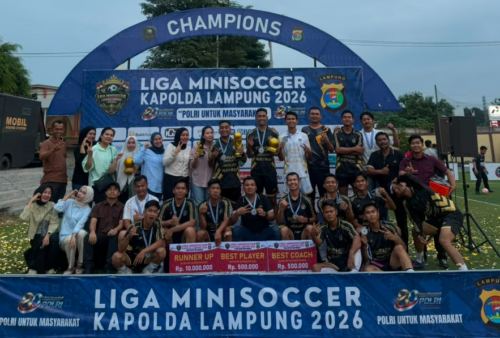 Polres Mesuji Torehkan Prestasi di Ajang Mini Soccer Kapolda Lampung 2026