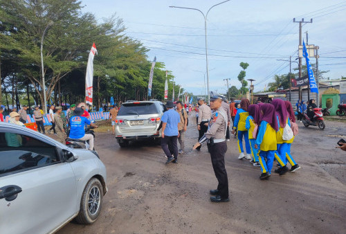 Jalan Sehat HUT Mesuji Dipadati Warga, Polres Mesuji Siapkan Pengamanan Maksimal