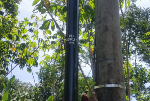 Warga Soroti Tiang Internet Tak Berizin di Nunggal Rejo, Lampung Tengah