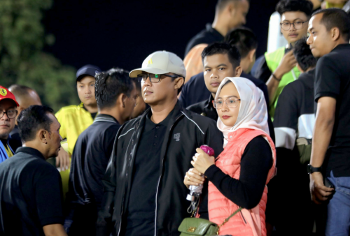 Bupati Lamteng Hadiri Launching Bhayangkara Presisi Lampung FC Bareng Kapolri dan Menpora