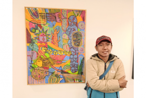 Joan Ajak Penikmat Seni Menyelami Makna Kehidupan di Pameran Living Walls 