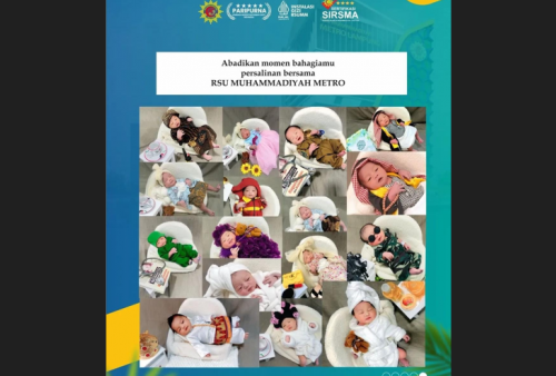 RSU Muhammadiyah Metro Beri Layanan Foto Bayi Gratis untuk Ibu Bersalin