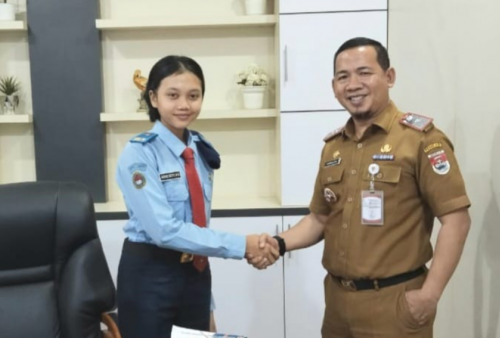 Begini Pesan Sekda Mesuji Saat Diwawancarai Siswi Taruna Nusantara