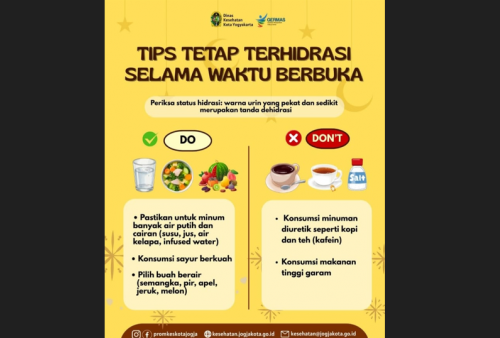 Cegah Dehidrasi Saat Ramadan, Dinkes Yogyakarta Ingatkan Pentingnya Asupan Cairan Saat Berbuka
