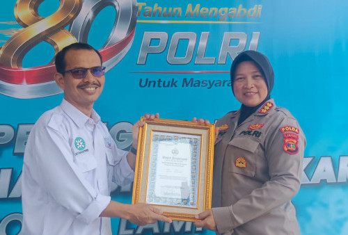 SMSI Lampung Diganjar Penghargaan dari Kapolda Lampung