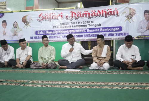 Safari Ramadhan di Kampung Sido Binangun, Plt. Bupati Lampung Tengah Serap Aspirasi Warga 