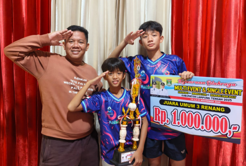Matrix SC Panen Medali dan Raih Best Club di Kejuaraan Olahraga Lampung Tengah