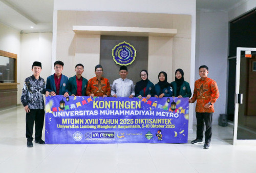 Rektor UM Metro Lepas 5 Mahasiswa ke MTQMN XVIII