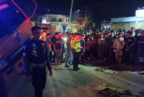 Truk Bermuatan Batu Gagal Menanjak, Tabrak Motor di Pringsewu: Istri Tewas, Suami Luka-Luka